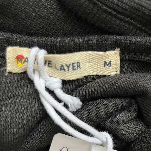 NWT Marine Layer Lexi Ribbed Knit Fit and Flare Tank Dress Size M Black - Picture 5 of 7